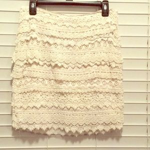 White Lace Skirt